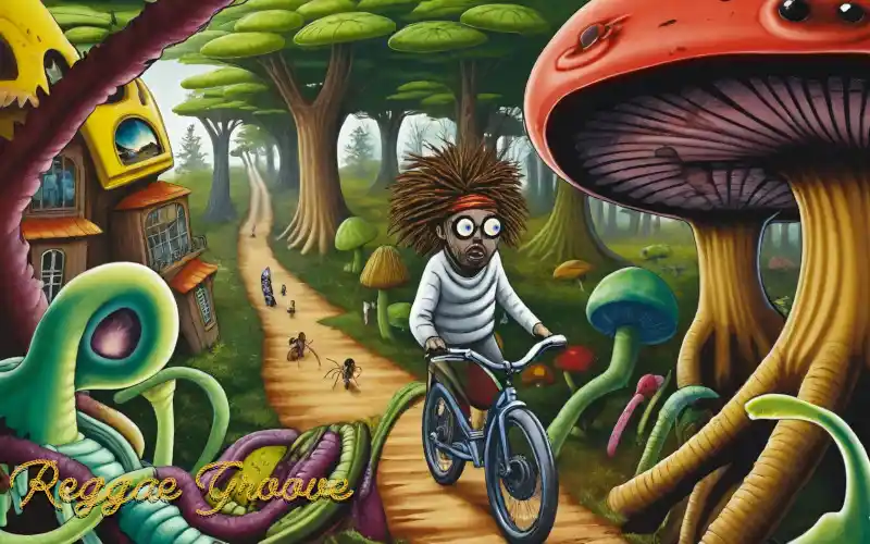Cycling in Mushroom Forest
